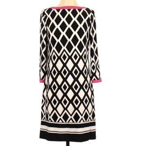 Eliza J dress black white pink small S excellent condition